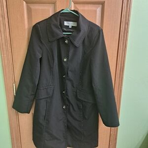 Anne Klein Women's Dress Coat Medium Black
